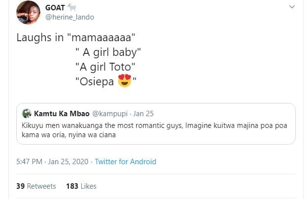 Goat herıne_lando laughs in mamaaaaaa a girl baby a girl toto osiepa kamtu ka mb