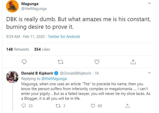 Magunga themagunga dbk is really dumb. but what amazes me is his constant, burni