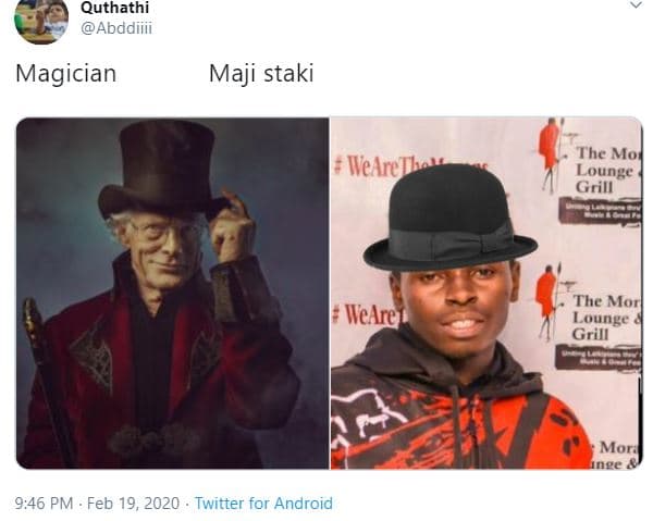 Quthathi abddiiii magician maji staki the mo lounge grill wveareth the morl loun