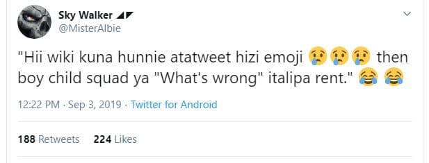 Sky walker misteralbie hii wiki kuna hunnie atatweet hizi emoji boy child squad