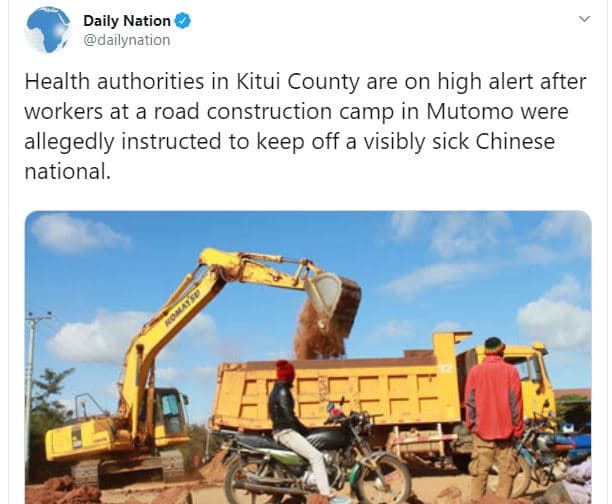 Daily nation dailynation health authorities in kitui county are on high alert af