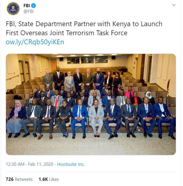 Fbi fbi fbi, state department partner with kenya to launch first overseas joint