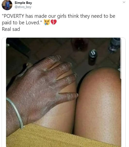 Simple boy stivo_boy poverty has made our girls think they need to be paid to be