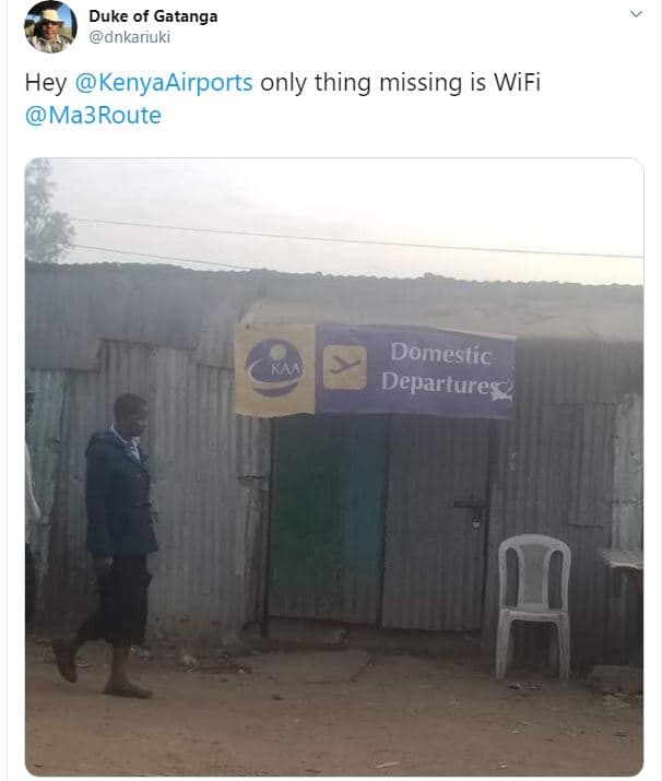 Duke of gatanga dnkariuki hey kenyaairports only thing missing is wifi ma3route
