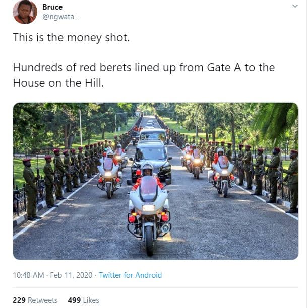 Bruce ngwata this is the money shot hundreds of red berets lined up from gate a