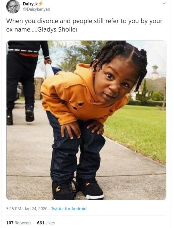 Daisy_k daisykenyan when you divorce and people still refer to you by your ex na