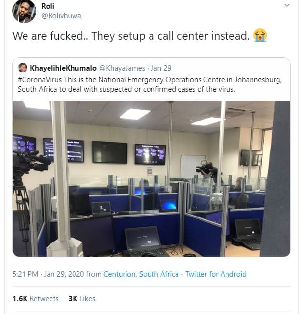 Roli rolivhuwa we are fucked.. they setup a call center instead. khayelihlekhuma