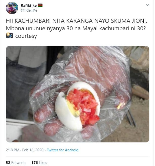 Rafiki_ke fidel_ke hii kachumbari nita karanga nayo skuma jioni. mbona ununue ny