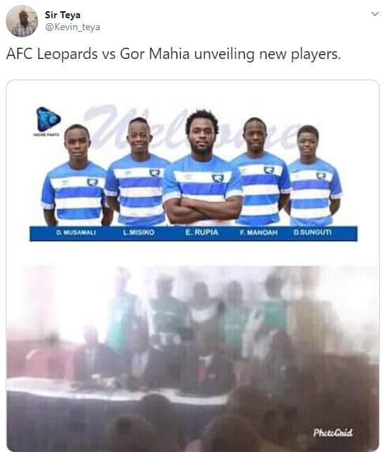 Sir teya kevin_teya afc leopards vs gor mahia unveiling new players_ aul uwko ru