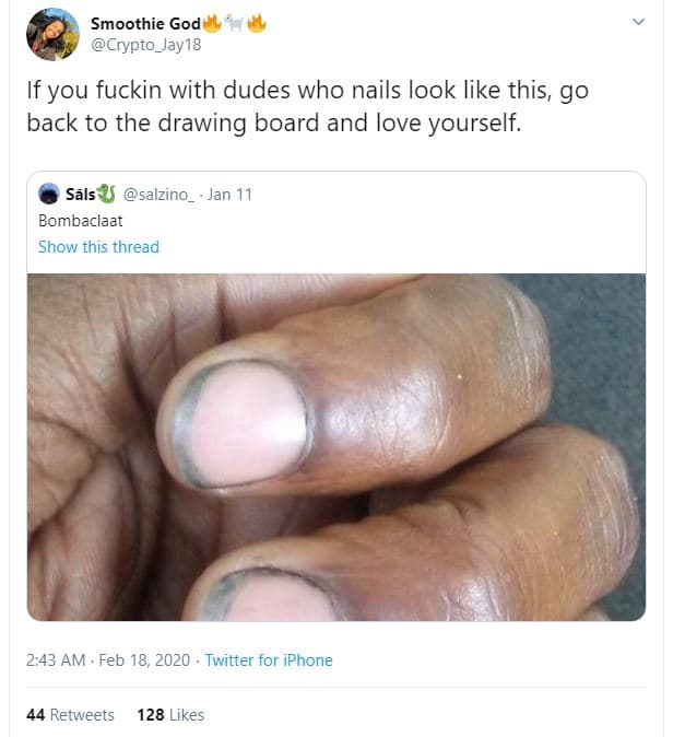 Smoothie god crypto_jay18 if you fuckin with dudes who nails look like this, go
