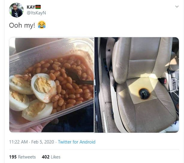 Kay itskayn ooh my! 11.22 am feb 5, twitter for android 195 retweets 402 likes