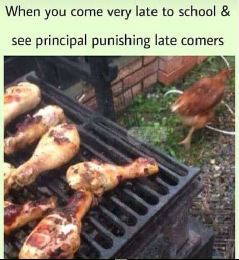 When you come very late to school see principal punishing late comers
