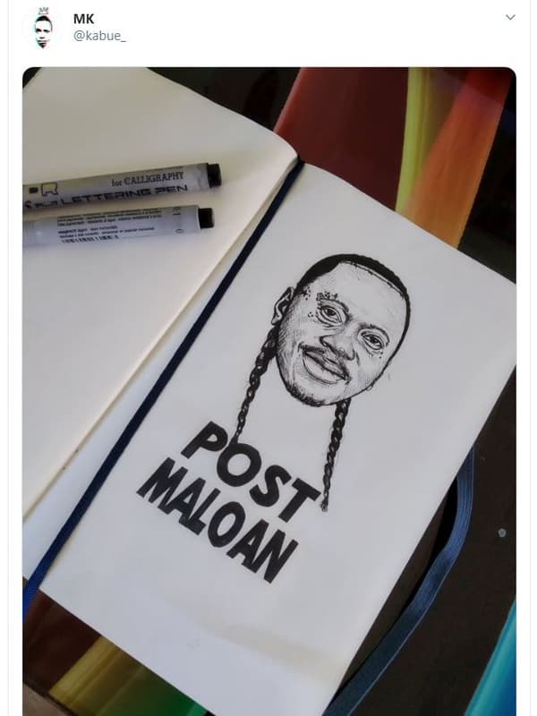 Mk kabue _ lar calligrafhy n aan s maloan post