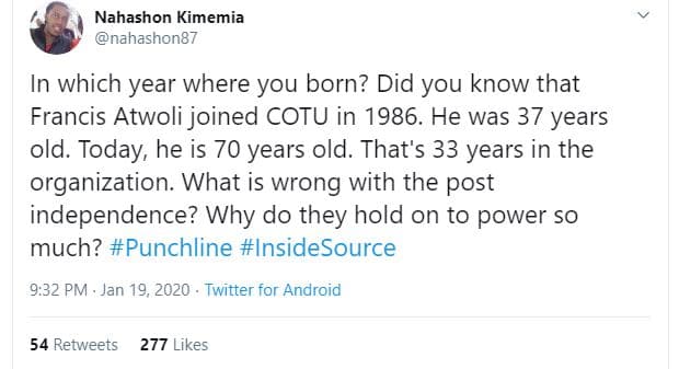 Nahashon kimemia nahashon87 in which year where you born? did you know that fran