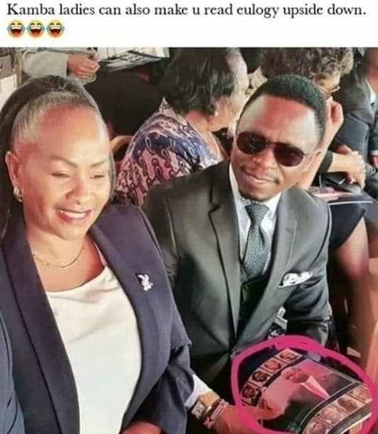 Kamba ladics can also makc u rcad culogy upside down.