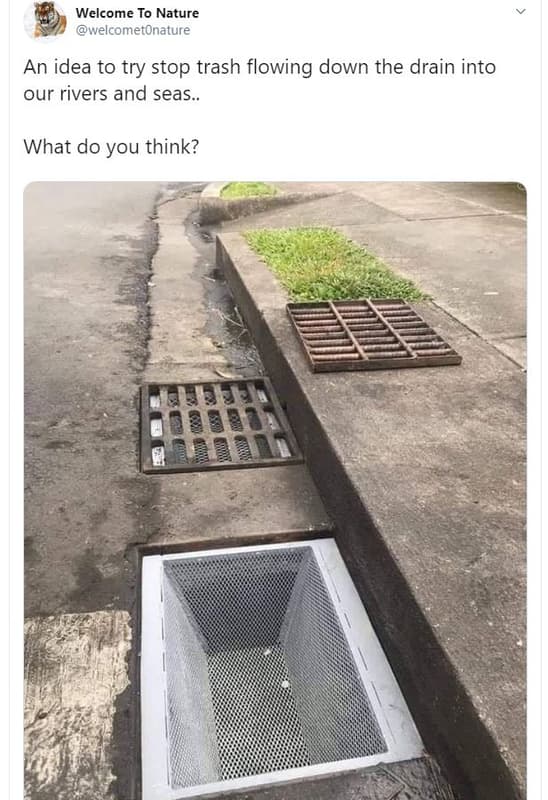 Welcome to nature welcometonature an idea to try stop trash flowing down the dra