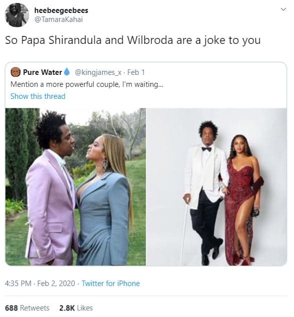 Heebeegeebees tamarakahai so papa shirandula and wilbroda are a joke to you pure