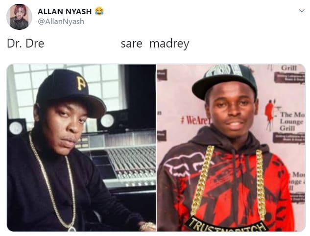 Allan nyash allannyash dr. dre sare madrey cnll r thc mlo jlelnt col