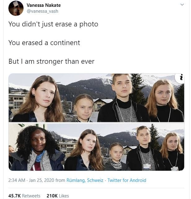 Vanessa nakate vanessa_vash you didn't just erase a photo you erased a continent