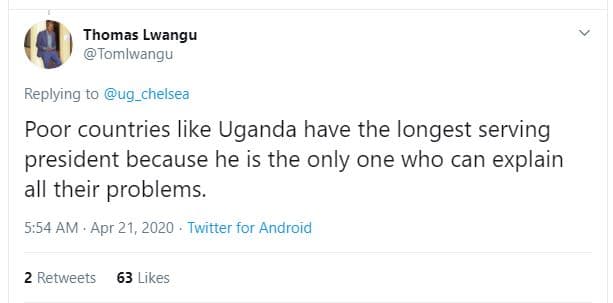 Thomas lwangu tomlwangu replying to ug_chelsea poor countries like uganda have t
