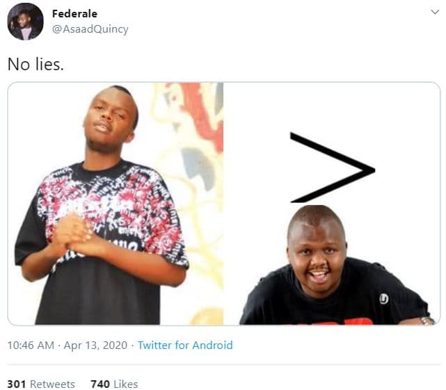 Federale asaadquincy no lies 10,46 am apr 13, twitter for android 301 retweets 7