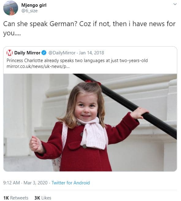 Mjengo girl 6_size can she speak german? coz if not, then have news for you dail