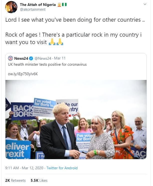 The attah of nigeria akortainment lord see what you've been doing for other coun