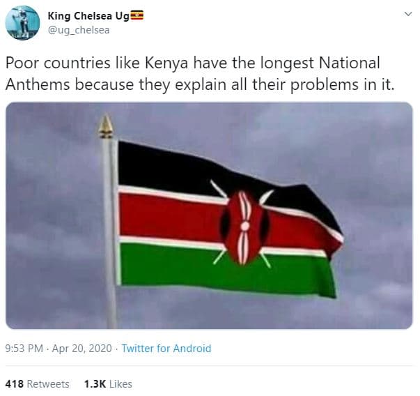King chelsea ug ug_chelsea poor countries like kenya have the longest national a