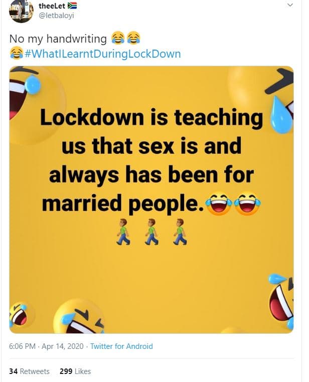 Theelet letbaloyi no my handwriting whatllearntduringlockdown lockdown is teachi