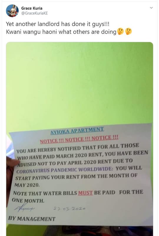 Grace kuria gracekuriake yet another landlord has done it guys kwani wangu haoni
