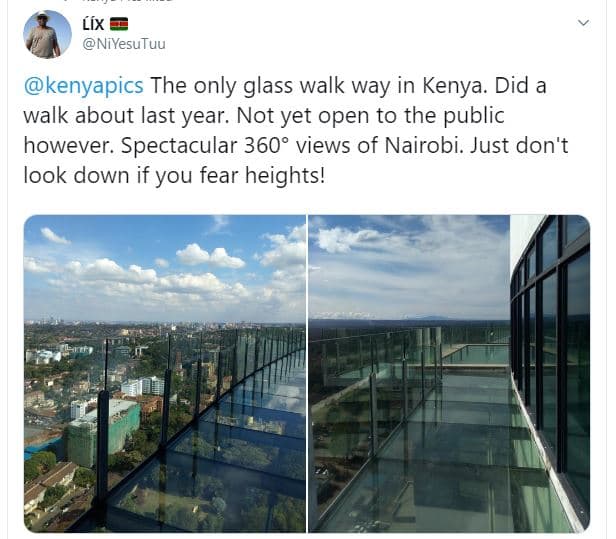 Áíx niyesutuu kenyapics the only glass walk way in kenya. did a walk about last