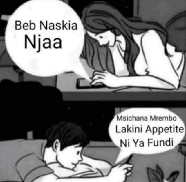 Beb naskia njaa msichana mrembo lakini appetite ni ya fundi