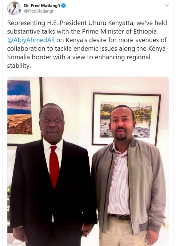 Dr. fred matiang'i fredmatiangi representing h.e president uhuru kenyatta, we've