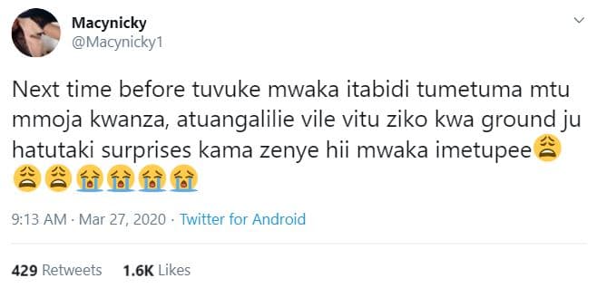 Macynicky macynicky1 next time before tuvuke mwaka itabidi tumetuma mtu mmoja kw