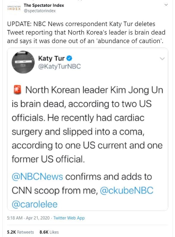 The spectator index spectatorindex ind update nbc news correspondent katy 7 tur