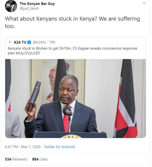 The kenyan bar guy just_landi what about kenyans stuck in kenya? we are sufferin