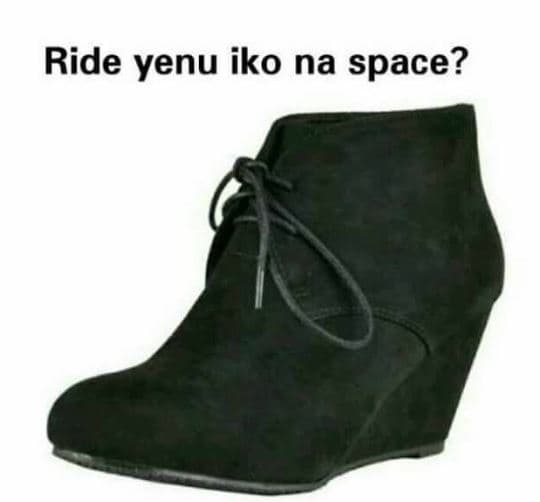 Ride yenu iko na space?