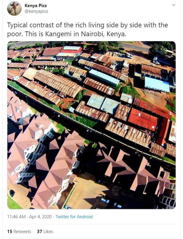 Kenya pics kenyapics typical contrast of the rich living side by side with the p