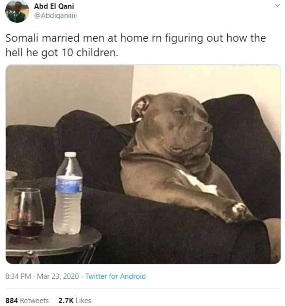 Abd el qani abdiqaniiiii somali married men at home rn figuring out how the hell