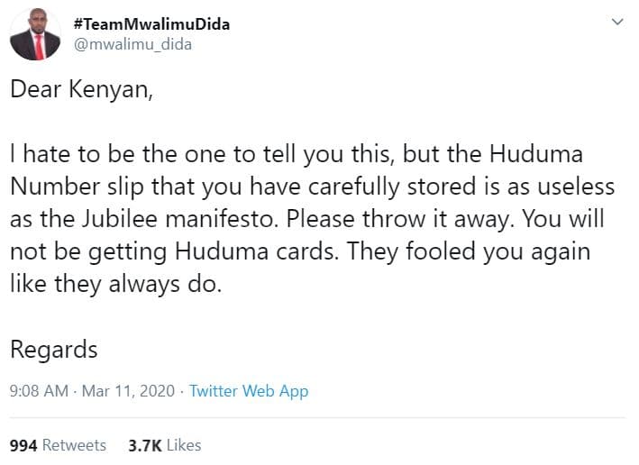 Teammwalimudida mwalimu_dida dear kenyan hate to be the one to tell you this, bu