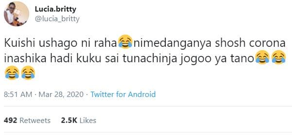 Lucia britty lucia britty kuishi ushago ni raha nimedanganya shosh corona inashi