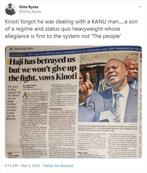 Ohta ryota ohta_ryota kinoti forgot he was dealing with a kanu man..a son of a r