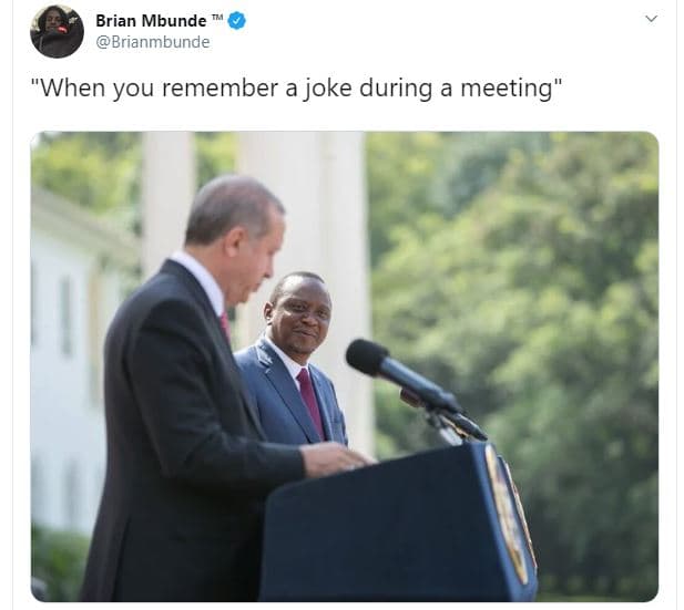 Brian mbunde brianmbunde 'when you remember a joke during meeting