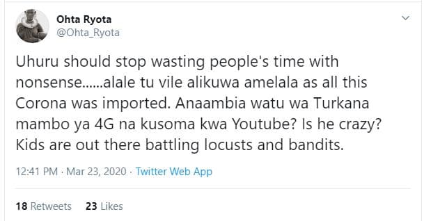 Ohta ryota ohta_ryota uhuru should stop wasting people's time with nonsense alal