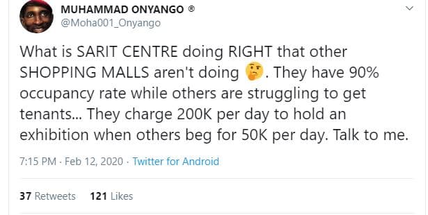 Muhammad onyango moha001_onyango what is sarit centre doing right that other sho