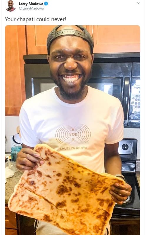 Larry madowo larrymadowo your chapati could never! sautiya kenya