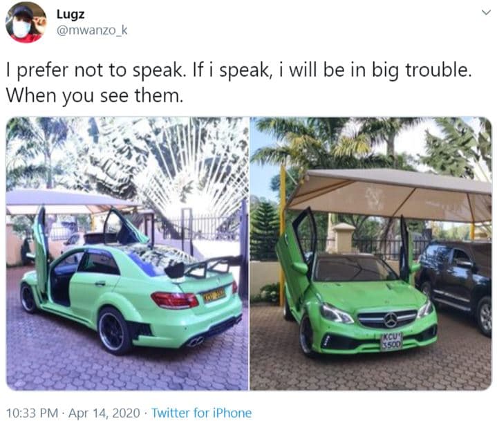 Lugz mwanzo k prefer not to speak. if i speak, will be in big trouble. when you