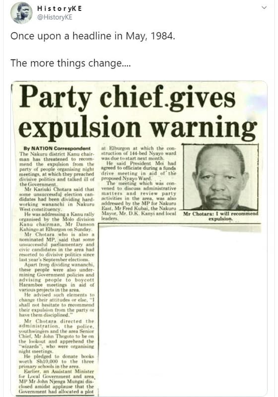 Histor yk e historyke once upon a headline in may, . the more things change part