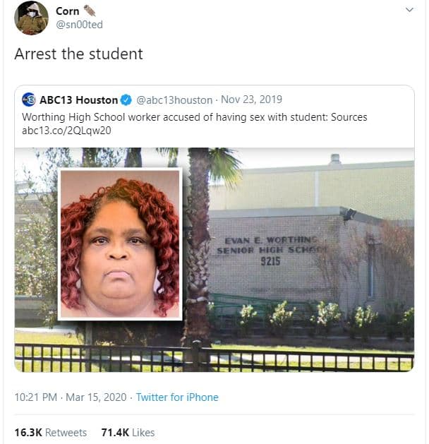 Corn snooted arrest the student abc13 houston abc13houston nov 23, worthing high