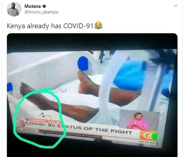 Mutana bruno_akampa kenya already has covid91 covid 91 51 atus of thefight